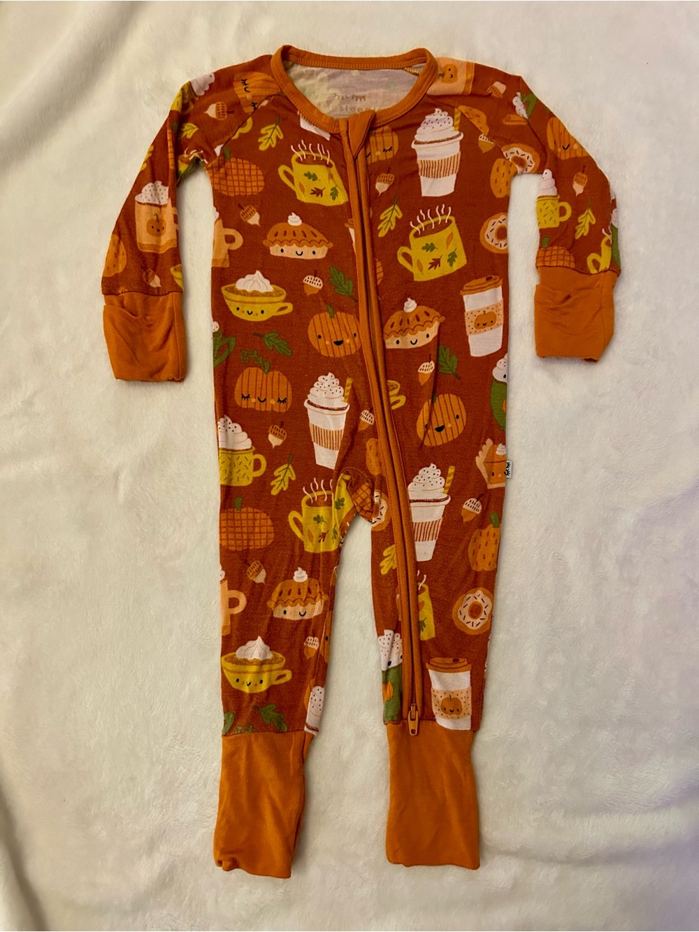 Little Sleepies Pumpkin Spice Zippy